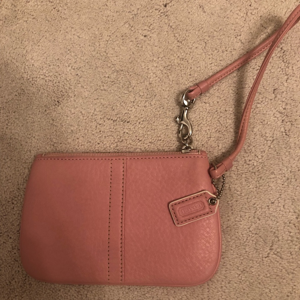 New Pink Coach Wristlet - Picture 2 of 4